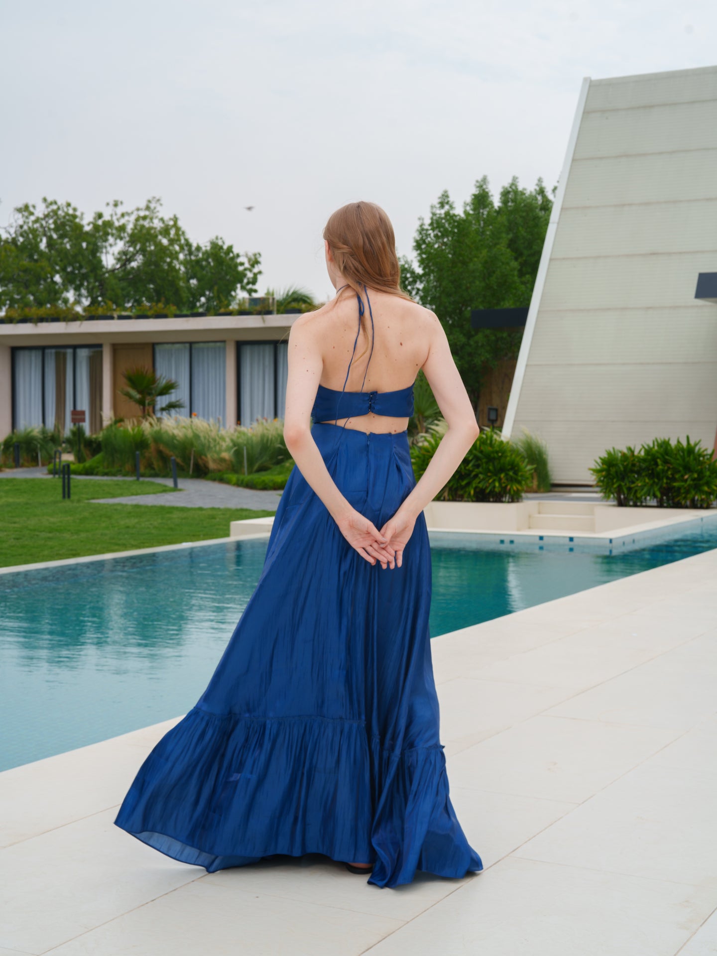 Nitanshi Goyel in Vivienne - Dress with flower detailing