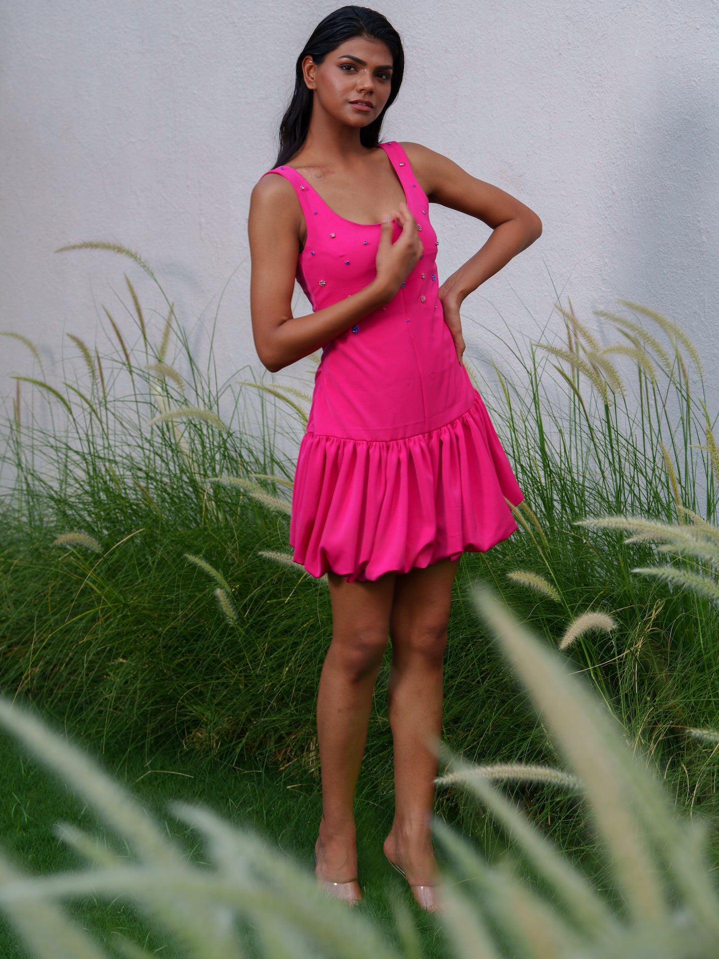 Lola - Short drop-waist dress