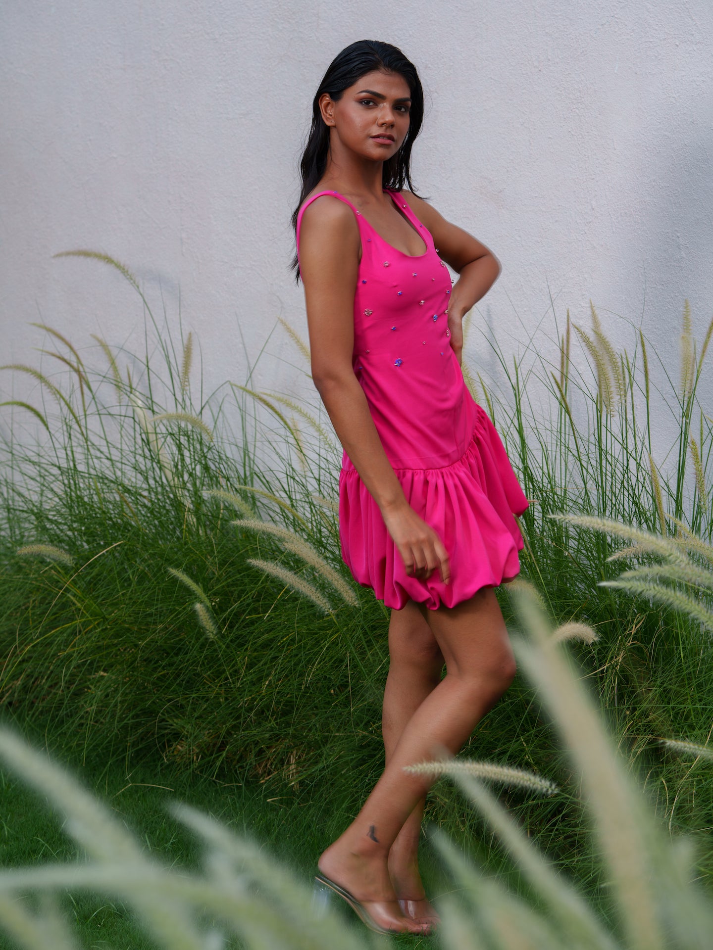 Lola - Short drop-waist dress