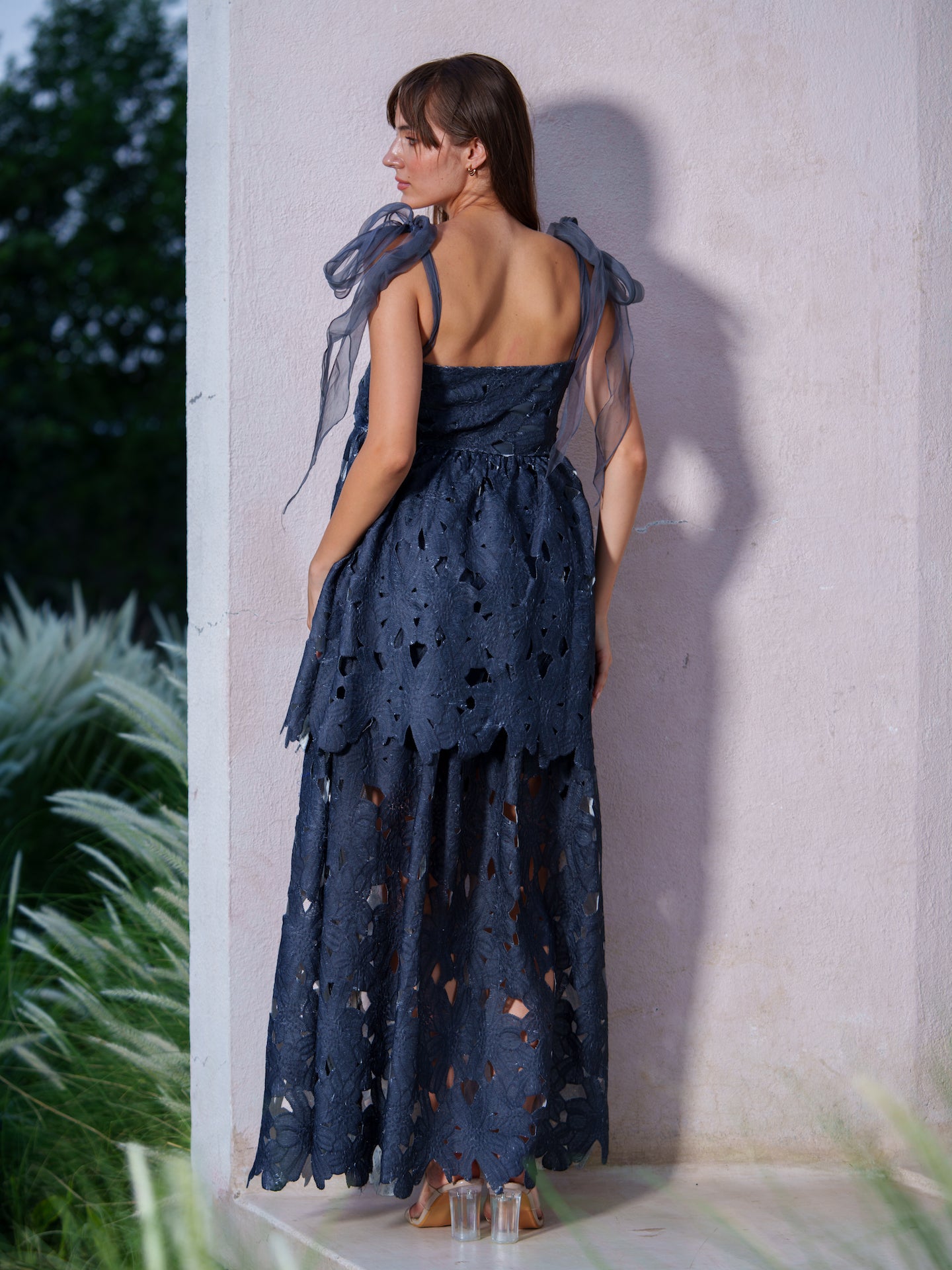 Meera Top - tie-up straps and skirt