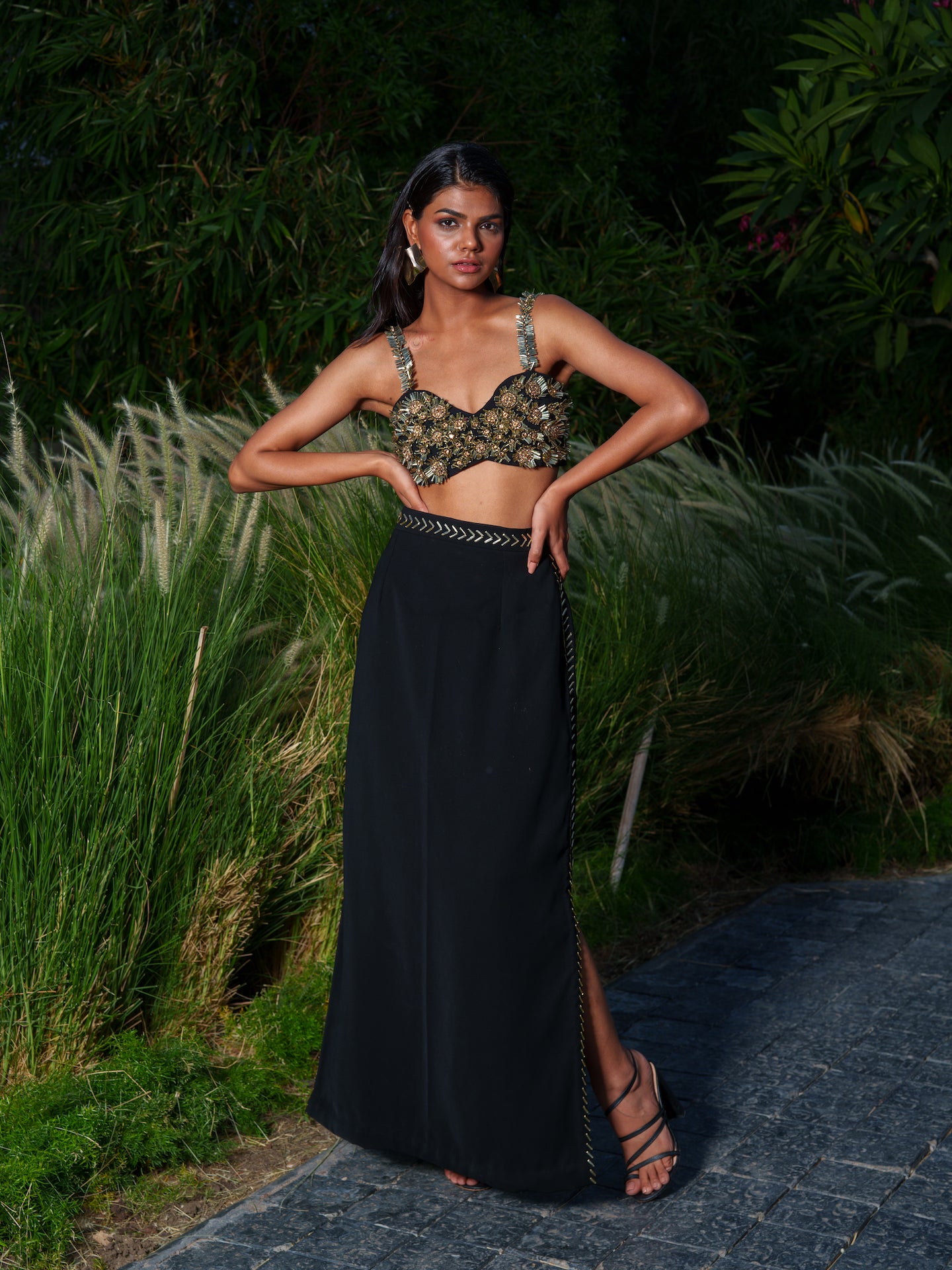 Rishina Talreja in Samara - co-ord with embellished flower detailing