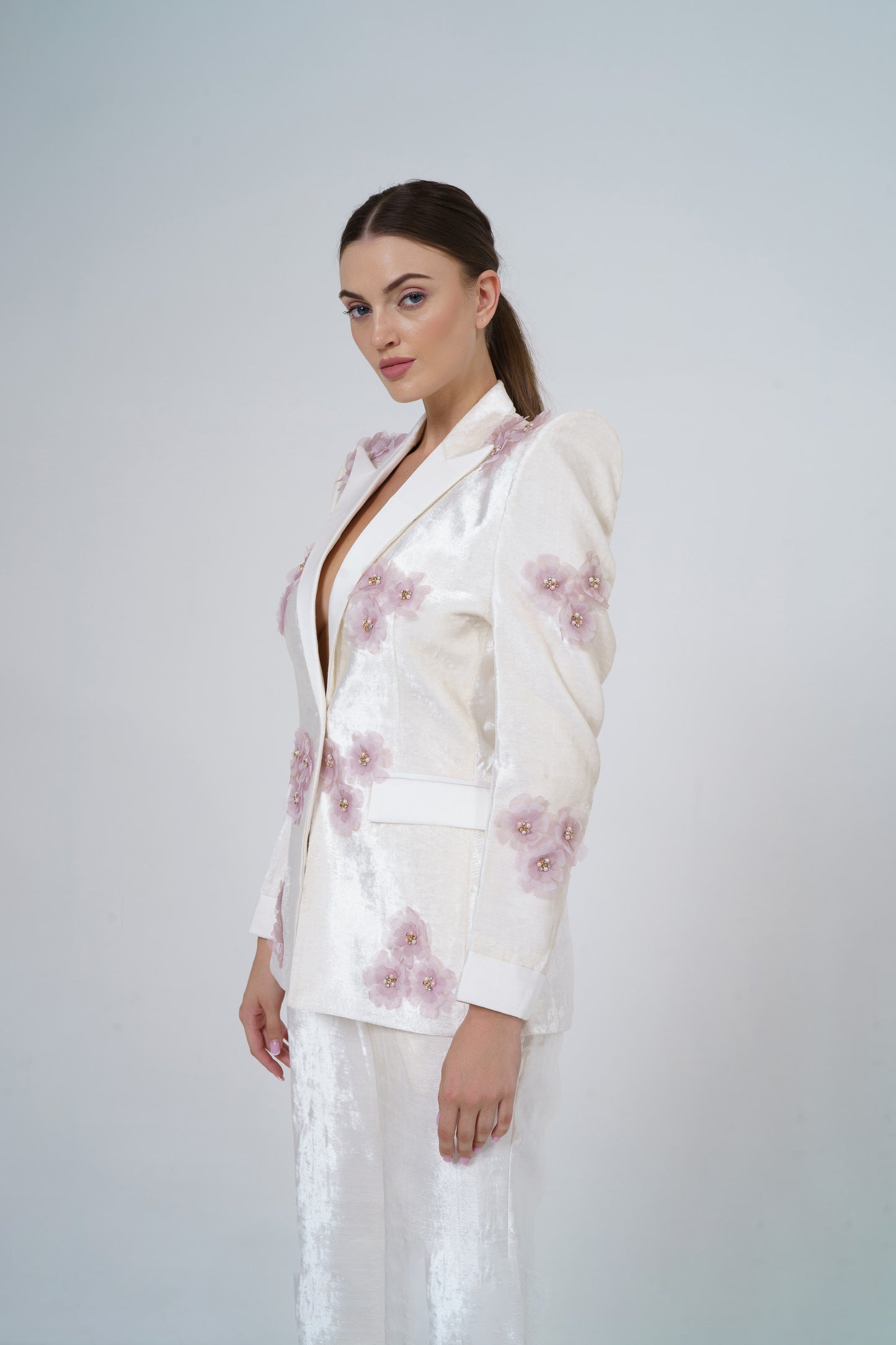 Urmi Daga in Megan - Co-ord set with 3D floral embellishment