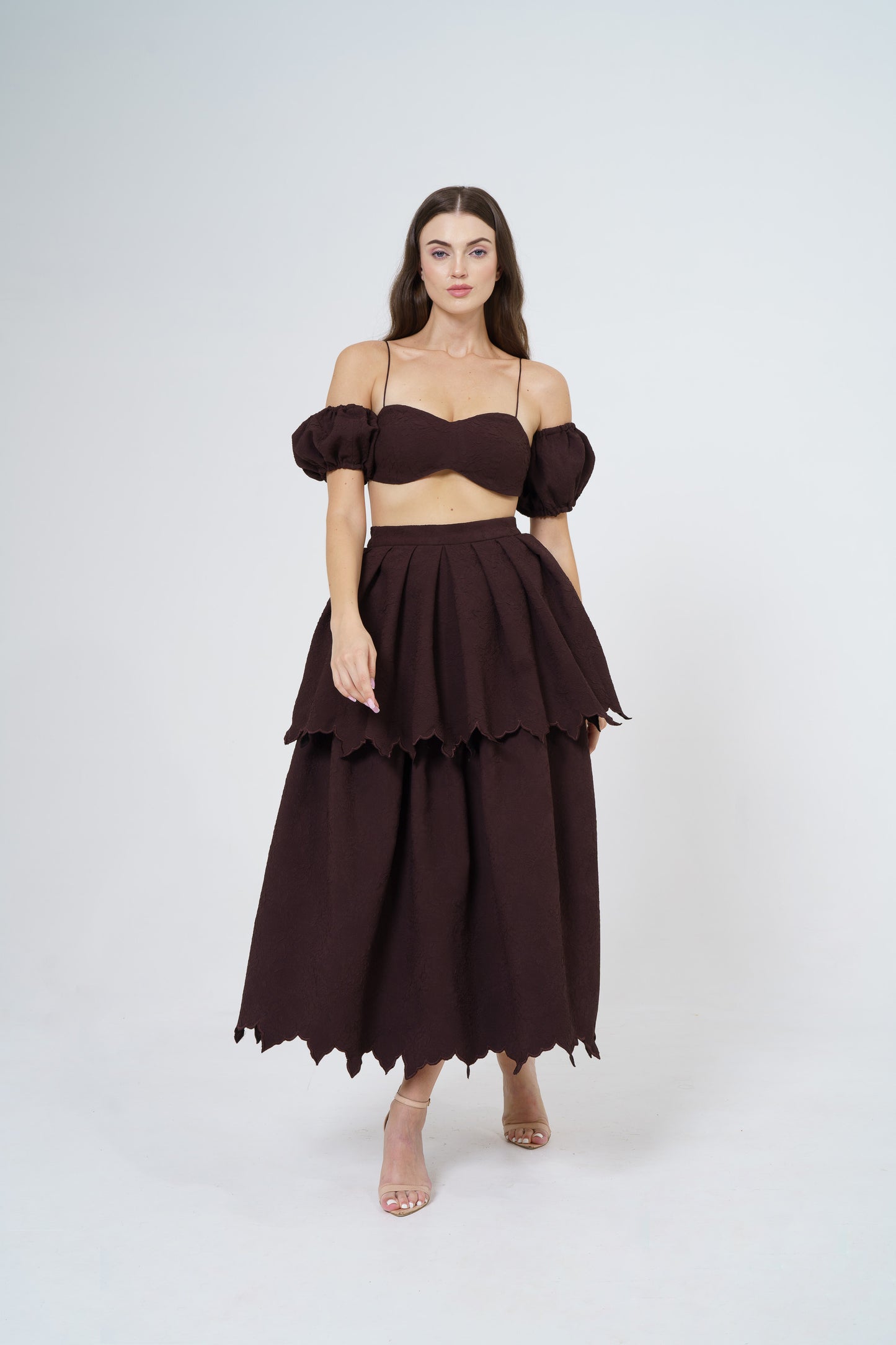 Rosalia - Co-ord set with rose detailed fabric