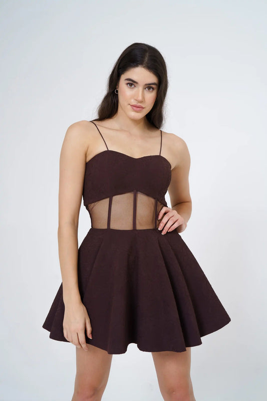 Ronny - Skater dress with corset waist