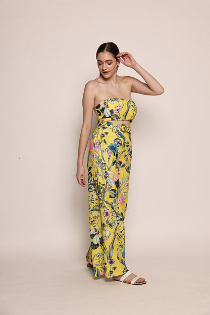Capri - Co-ord set with Tube and relaxed fit pants with metal hardware