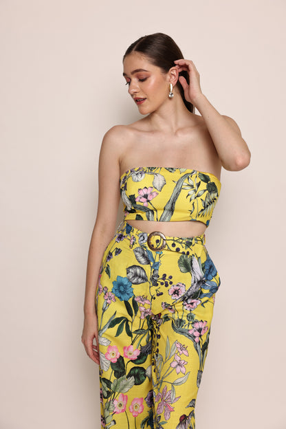 Capri - Co-ord set with Tube and relaxed fit pants with metal hardware