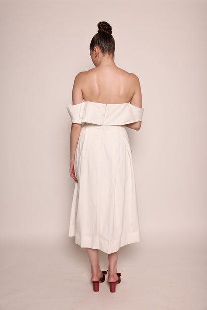 Eve - Off-shoulder Tea-length dress