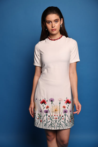 Eden - Embroidered short dress