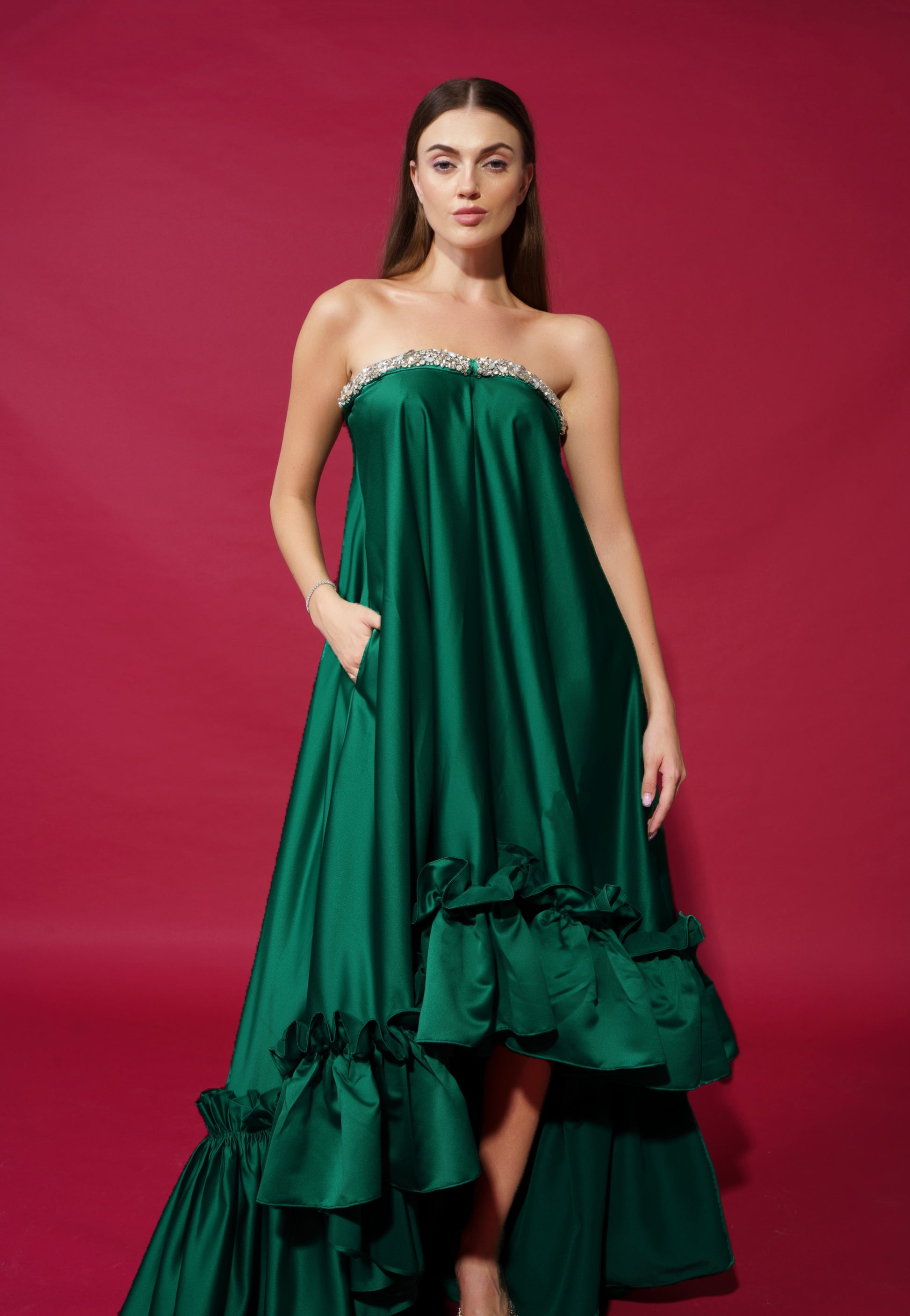 raquel green dress The Raquel Dress Petites