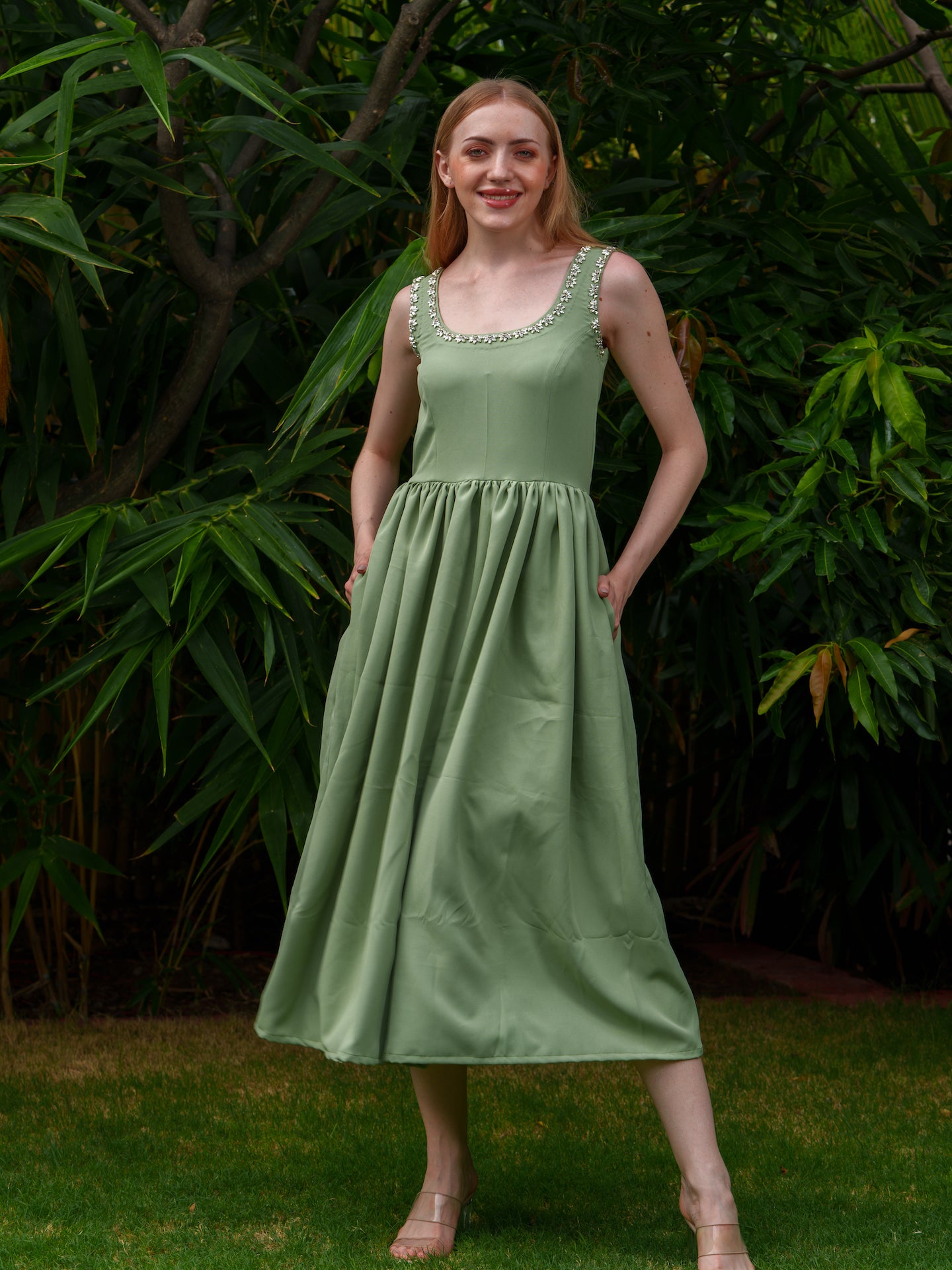 Edwina - Crystal embellished dress