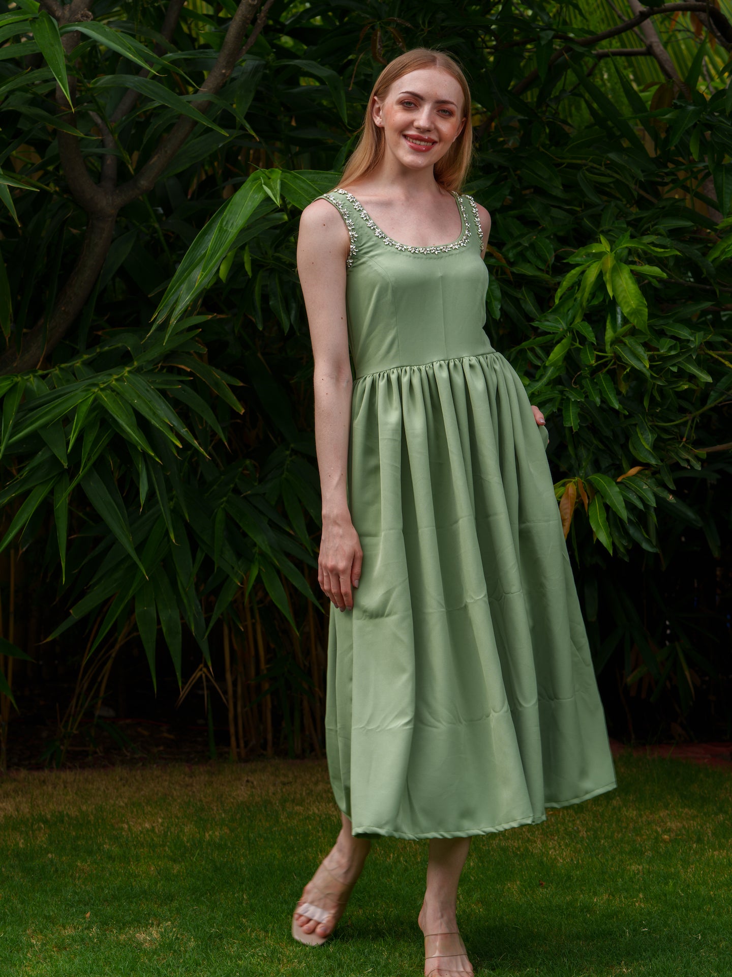 Edwina - Crystal embellished dress