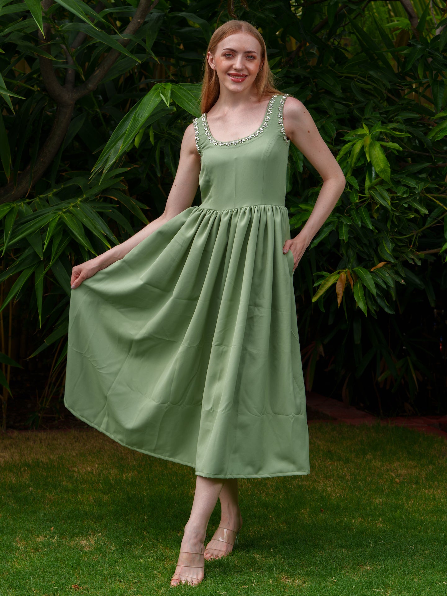 Edwina - Crystal embellished dress