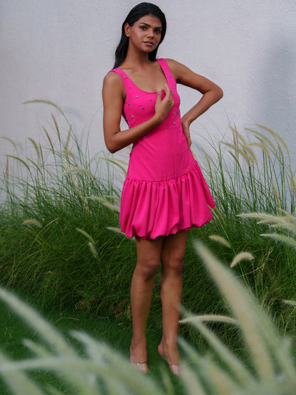 Lola - Short drop-waist dress