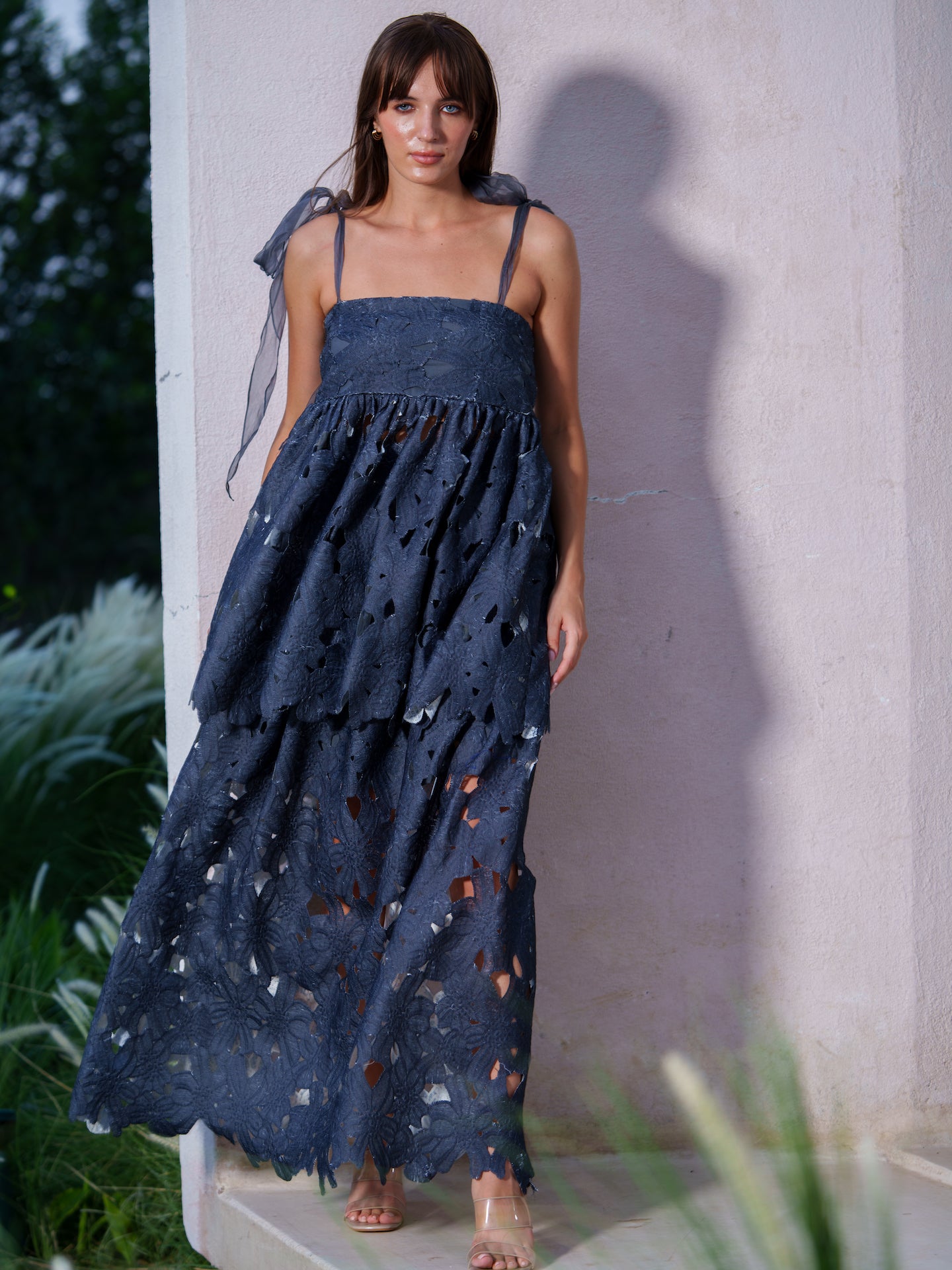 Meera Top - tie-up straps and skirt