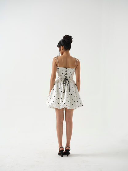 MOMO - Corset top paired it with short baloon skirt