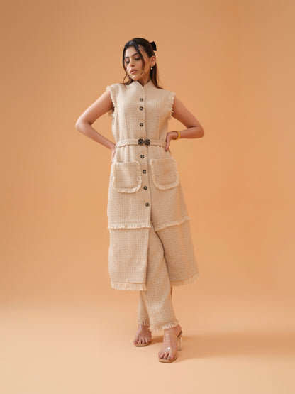 Opal co-ord set with long jacket dress and pants