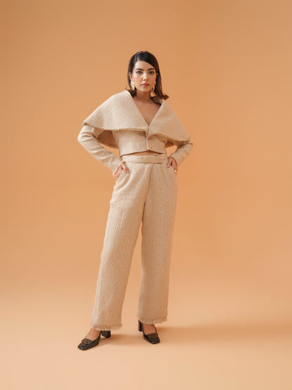 Cleo shawl collar jacket with opal pants – Ribelle Online