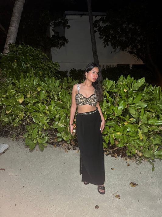 Rishina Talreja in Samara - co-ord  with embellished flower detailing