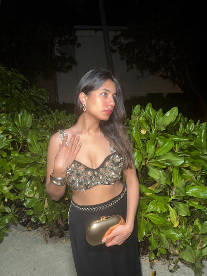 Rishina Talreja in Samara - co-ord  with embellished flower detailing