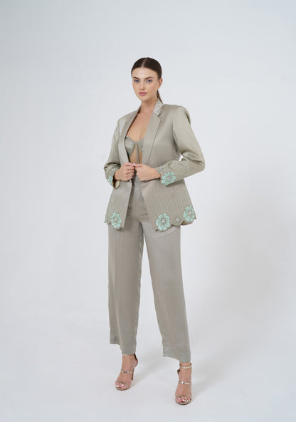 Meadow - 3-piece silk satin set co-ord set