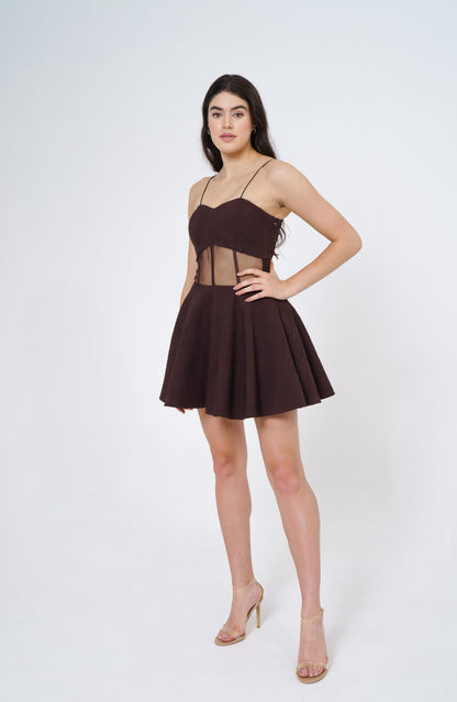 Ronny - Skater dress with corset waist