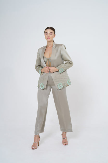 Meadow - 3-piece silk satin set co-ord set